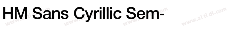 HM Sans Cyrillic Sem字体转换